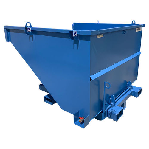 Benna ribaltabile per rifiuti - BBA1500-4218 - MANERGO - per carrello elevatore / con ruote