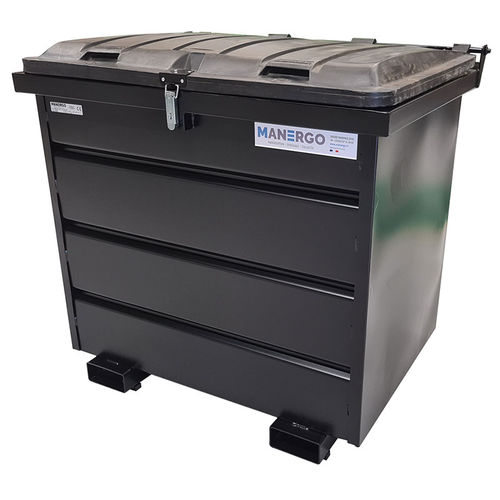 Benna per rifiuti in plastica - BTR1000-4284 - MANERGO - per carrello elevatore
