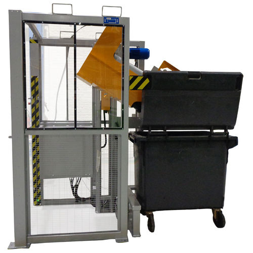 Sollevatore e ribaltatore elettrico - MER125°005-042-064-1400-4414 - MANERGO - in acciaio inossidabile / per casse / ad uso industriale