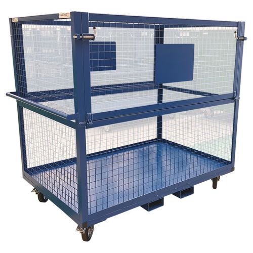 Carrello da trasporto - CHAR300-4108-1 - MANERGO - in acciaio / portarifiuti / ad uso industriale