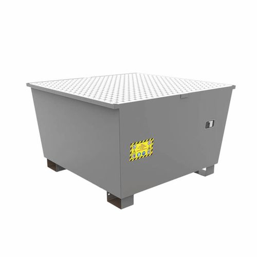 Vasca di raccolta per contenitore IBC - BAS1000 - MANERGO - per fusti / in acciaio galvanizzato / a rete