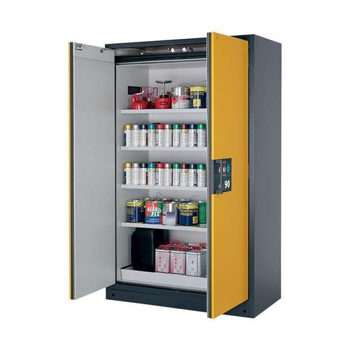 Armadio di stoccaggio - AA902P - MANERGO - di sicurezza / con piedi / a porte battenti