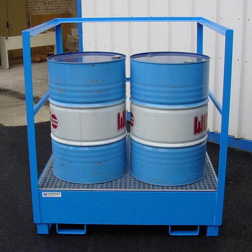 Vasca di raccolta 2 fusti - PROTEC-BOX - MANERGO - 4 fusti / 1 fusto / galvanizzata
