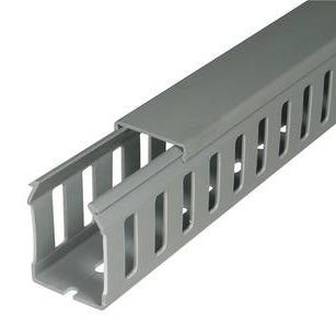 Canale di cablaggio - GF-DIN-C-A12/8 - SES-STERLING - in PVC / con scanalature / rigido