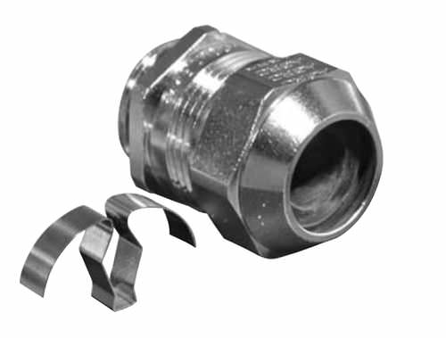 Pressacavo in ottone nichelato - CEM easyCONNECT - SES-STERLING - con schermatura EMC / dritto