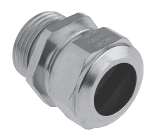 Pressacavo in ottone nichelato - MS FK series - SES-STERLING - IP68 / per cavo piatto
