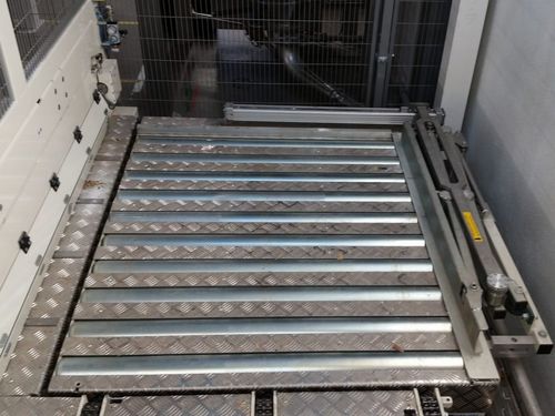 Trasportatore a rulli motorizzati - ITEKS - di pesatura / per pallet / per fusti