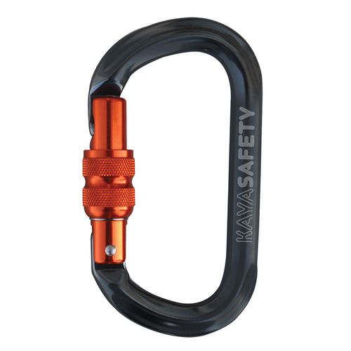 Moschettone con blocco - K-7 series - KAYA YAPI IC MIMARLIK A.S. - in alluminio / simmetrico / ovale