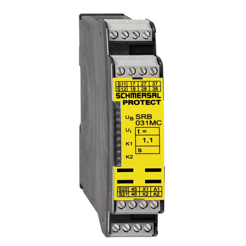 Relè di sicurezza per barriera fotoelettrica - SRB031MC series - SCHMERSAL - su guida DIN