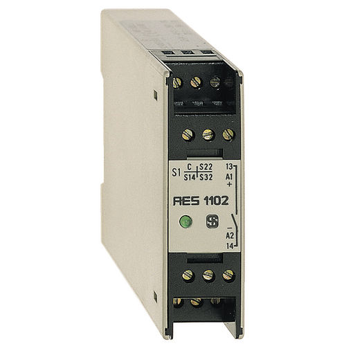 Relè di sicurezza per interruttore di sicurezza - AES 1102 series - SCHMERSAL - su guida DIN / monocanale