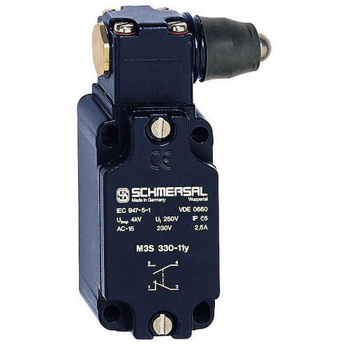 Interruttore di posizione IP65 - M3S 330-11Y-M20 - SCHMERSAL - con stantuffo
