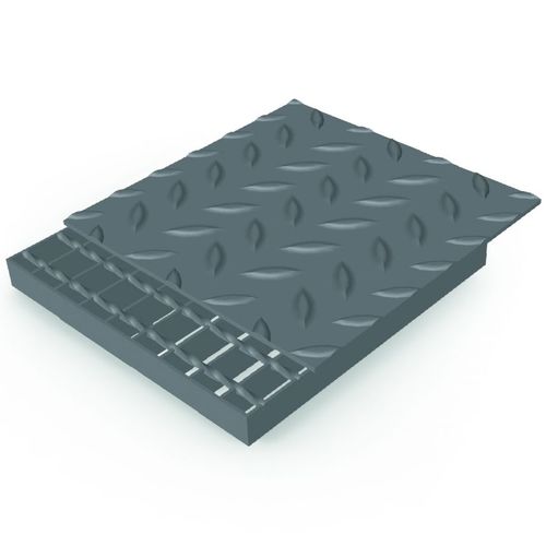 Grigliato a superficie coperta - Meiser - in lamiera / per carichi pesanti / per veicolo