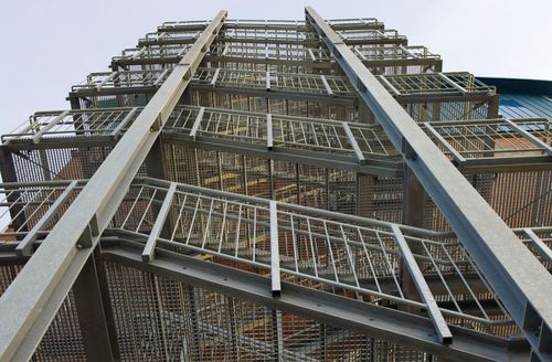 Scala dritta - Meiser - in acciaio / da cantiere / con barre