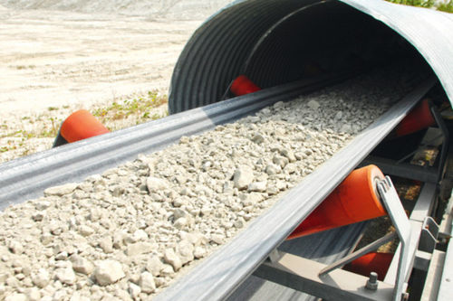 Nastro trasportatore in pietra - Tempo International - per l'industria mineraria / per prodotti sfusi / resistente all'abrasione