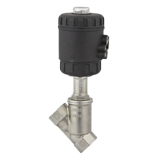 Valvola a comando pneumatico - DN15 - DN50 | DNV, CE - Zhejiang Kangsaite Valve Co., Ltd. - a sede inclinata / a 2/2 vie