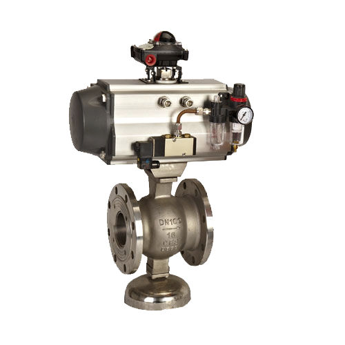 Valvola a sfera - Q641F-16P/R , DNV, CE - Zhejiang Kangsaite Valve Co., Ltd. - a comando pneumatico / con flangia / con attuatore