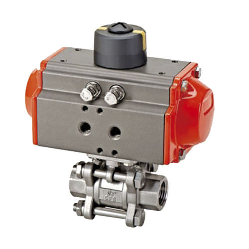 Valvola a sfera - Q611F-16P/R, DNV, CE - Zhejiang Kangsaite Valve Co., Ltd. - a comando pneumatico / 3 pezzi