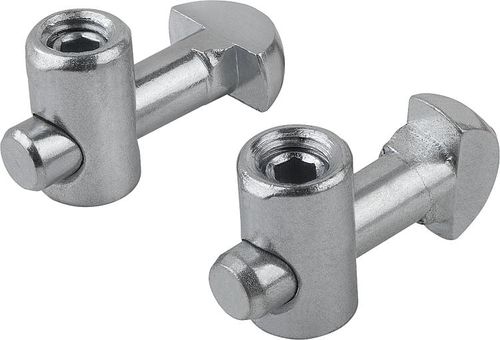 Elemento di fissaggio per profilati in alluminio - 10204 - norelem - Éléments standard mécaniques - in acciaio zincato