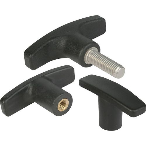 Impugnatura in termoplastica - 06649 - norelem - Éléments standard mécaniques - a T / fissa
