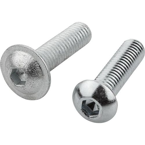 Vite a testa bombata - 07174 - norelem - Éléments standard mécaniques - con foro esagonale / in acciaio