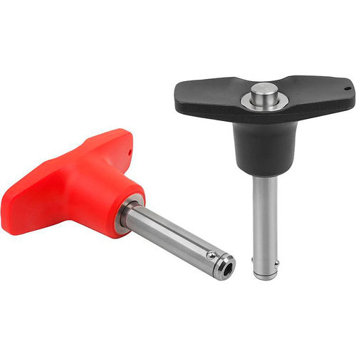 Spina a sgancio rapido con pulsante - 03420 - norelem - Éléments standard mécaniques - con impugnatura a T