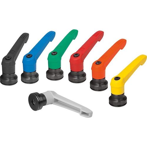 Leva di bloccaggio in materia plastica - 06600-10 - norelem - Éléments standard mécaniques - con filettatura interna