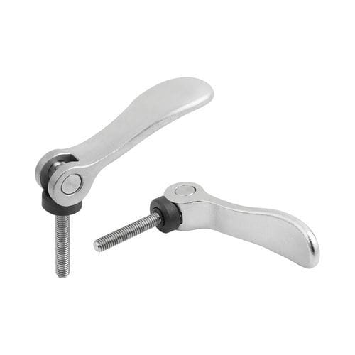 Leva di serraggio a camma eccentrica in materia plastica - 04233-04 inch - norelem - Éléments standard mécaniques - in acciaio inossidabile / regolabile / filettata