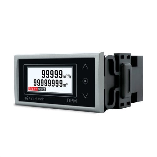 Indicatore totalizzatore di portata - DPM04-4D01 - eyc-tech - display LCD / a 5 cifre / da montare su pannello