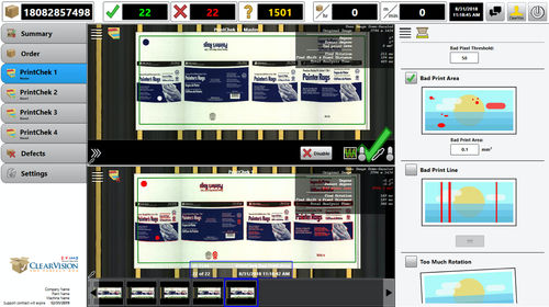 Sistema di ispezione a camera - PrintChek - Valco Melton - della qualità / per rilevamento di difetti / per l'industria tipografica