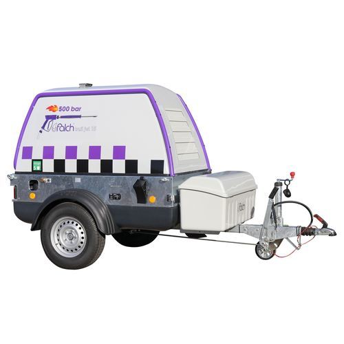 Idropulitrice ad acqua calda - trail jet 15 500-15-95-d - falch gmbh - con motore diesel / mobile / su rimorchio