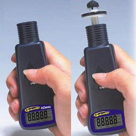 Tachimetro a contatto - AZ8000, 8001 - BERCU - senza contatto / portatile / con display LCD