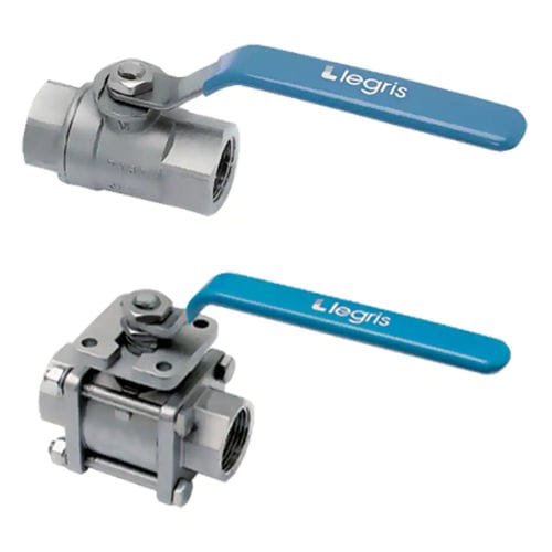 Valvola a sfera - 0465 0413 - Parker Legris - a leva / pneumatica / per acqua