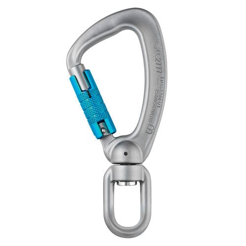 Moschettone con girella - TWISTER TRIPLE - Edelrid - in alluminio / asimmetrico