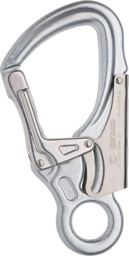 Moschettone con blocco - 8 - 40 kN | DSG series - Edelrid - doppia sicurezza / acciaio / asimmetrico