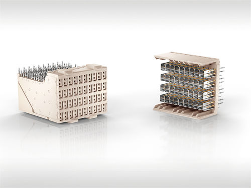 Connettore di dati - ERmet ZD - ERNI Electronics - scheda-scheda / per backplane / rettangolare