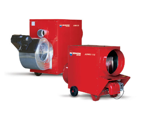 Generatore di aria calda mobile - JUMBO - biemmedue spa - a gas / ad olio combustibile