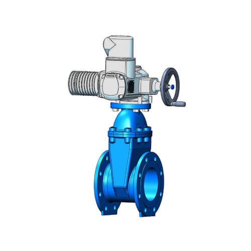 Valvola a saracinesca - VOC-04 series - TECOFI - con attuatore elettrico / per acqua / con flangia