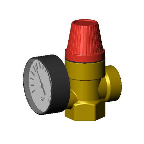 Valvola di sicurezza per aria compressa - SR1 series - TECOFI - per acqua / filettata / a membrana