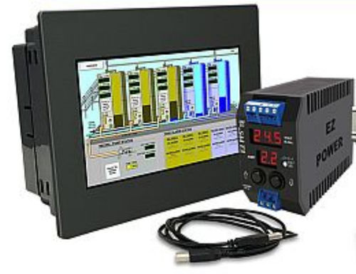 HMI con touch screen resistivo - EZ3-T series - UTICOR Automation GmbH - su guida DIN / 800 x 480 / 800 x 600