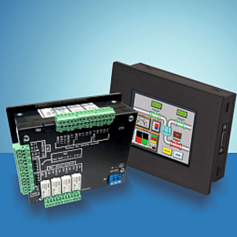 HMI con touch screen resistivo - EZ-T series - UTICOR Automation GmbH - ad incastro / 320 x 240 / TFT LCD