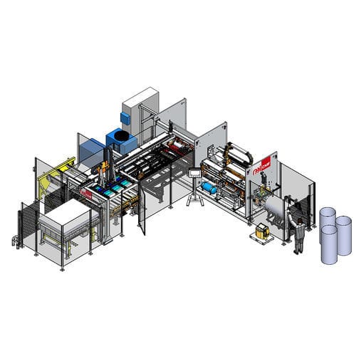 Linea arrotolamento/saldatura automatica - CR / JO TYPE - REEL CMF - in continuo / su misura / per saldatura laser