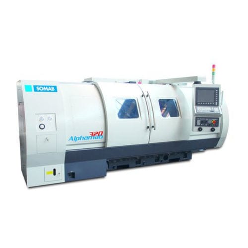 Macchina di tornitura CNC - ALPHAMAB 320Y - SOMAB - 4 assi / a banco inclinato / A2-8
