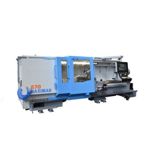 Macchina di tornitura CNC - MAXIMAB S 670 - SOMAB - 2 assi / a banco inclinato / 12 utensili