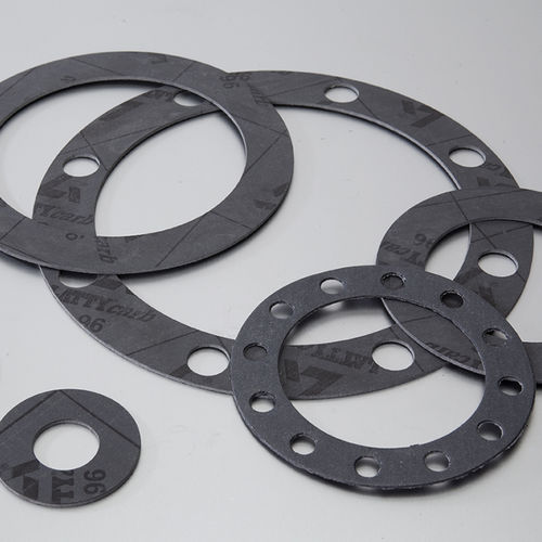 Foglio di guarnizione in carbonio - LATTYcarb 96 - LATTY INTERNATIONAL - in aramide / per applicazioni chimiche / per flangia