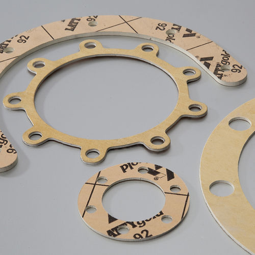 Foglio di guarnizione in elastomero - LATTYgold 92 - LATTY INTERNATIONAL - in fibre sintetiche / in aramide / per applicazioni chimiche
