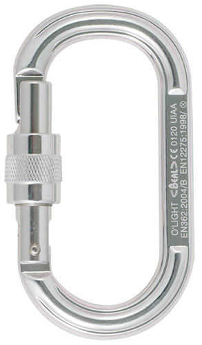 Moschettone con blocco - O'LIGHT series - Beal Pro - in alluminio / simmetrico / ovale