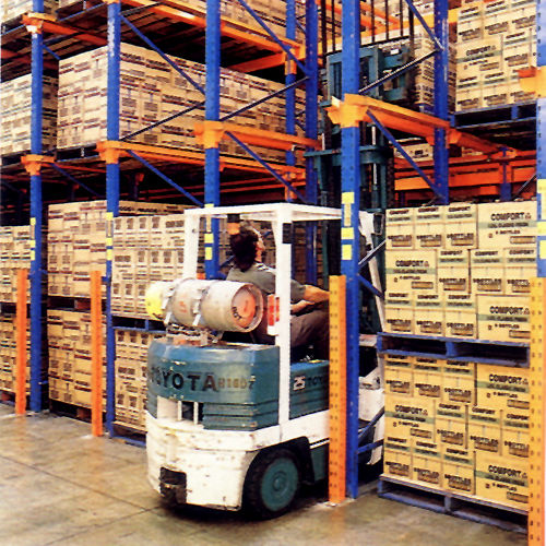 Scaffalatura per magazzino di stoccaggio - UN-DR19112606 - Nanjing fuyuan technology co.,ltd - regolabile / per carichi pesanti / in acciaio