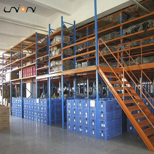 Soppalco industriale con scaffalature - ISO9001, ISO14001 | UN-MP121706 - Nanjing fuyuan technology co.,ltd - multilivello / per applicazioni pesanti