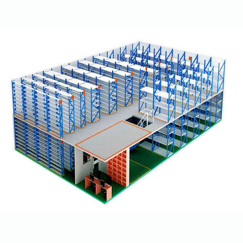 Soppalco industriale con scaffalature - ISO9001, ISO14001 | UN-MP121701 - Nanjing fuyuan technology co.,ltd - multilivello / per pavimento industriale / per applicazioni pesanti