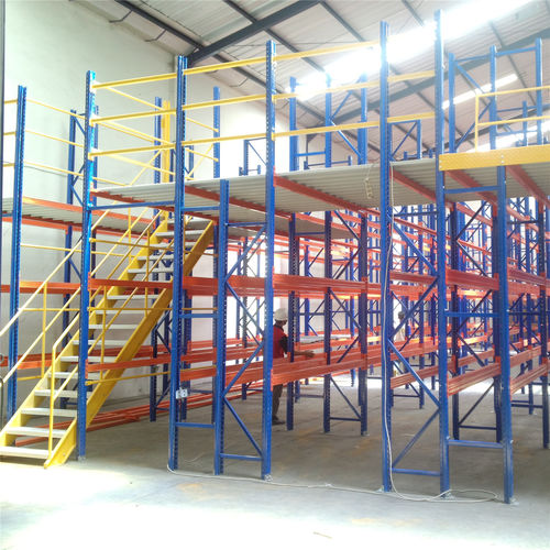 Soppalco industriale multilivello - ISO9001,ISO14001 - Nanjing fuyuan technology co.,ltd - su scaffalatura a pallet / su misura / con corrimano
